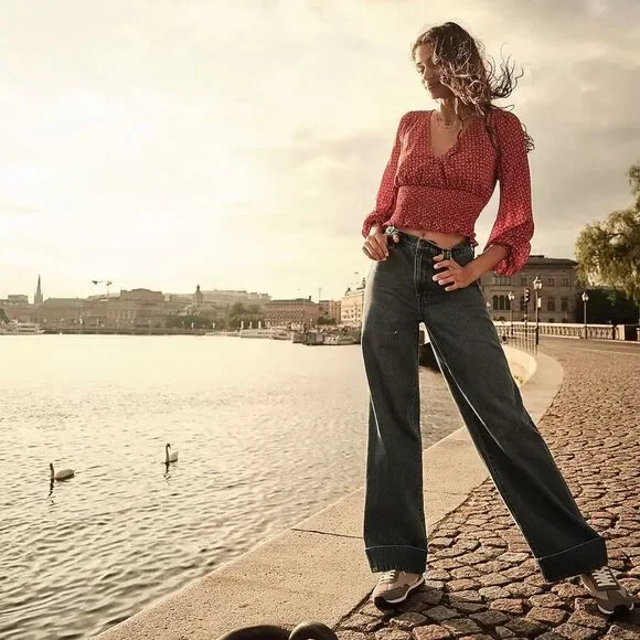 Madewell Julianne Smocked-Waist Top Size XS - Picture 1 of 13